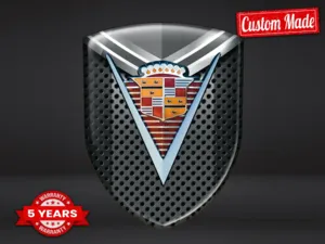 Cadillac Emblemi Silicone Auto Resistenti Pregiati Professionali ST